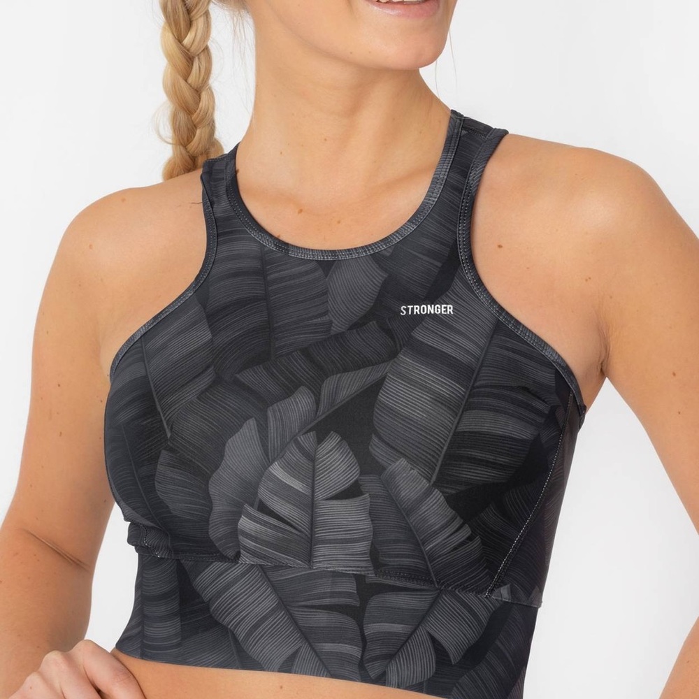 Stronger Active Crop Top tropical print S